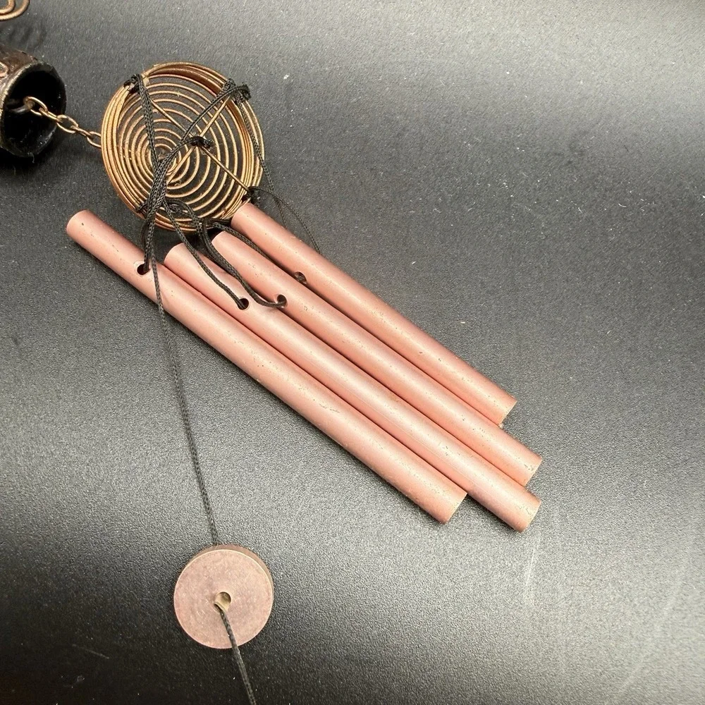 Copper Wire Dragonfly Flower Pot Wind Chime 18